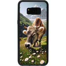 Samsung Galaxy S8+ Case Hülle - Silikon schwarz Kuh Berg Wallis