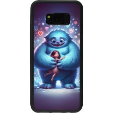 Samsung Galaxy S8+ Case Hülle - Silikon schwarz Valentin 2024 Flauschige Liebe