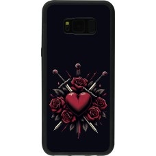 Coque Samsung Galaxy S8+ - Silicone rigide noir Valentine 2024 gothic love