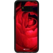 Hülle Samsung Galaxy S8+ - Silikon schwarz Valentine 2022 Rose