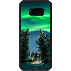 Samsung Galaxy S8+ Case Hülle - Silikon schwarz Winter 22 Northern Lights