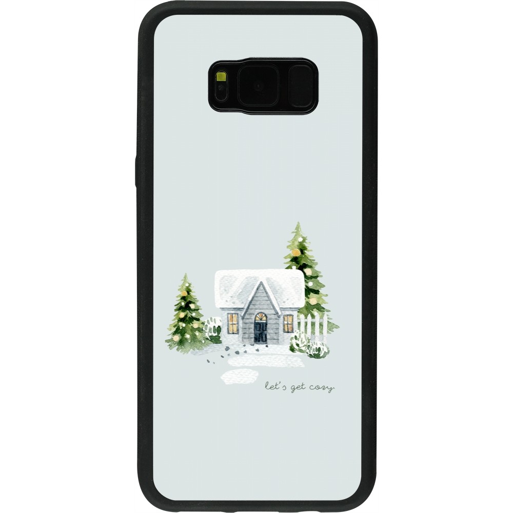 Samsung Galaxy S8+ Case Hülle - Silikon schwarz Winter 25 Cosy House