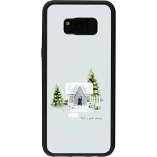 Samsung Galaxy S8+ Case Hülle - Silikon schwarz Winter 25 Cosy House