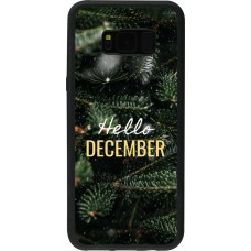 Coque Samsung Galaxy S8+ - Silicone rigide noir Winter 25 Winter hello december