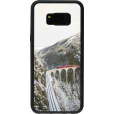 Coque Samsung Galaxy S8+ - Silicone rigide noir Winter 25 Winter polar express