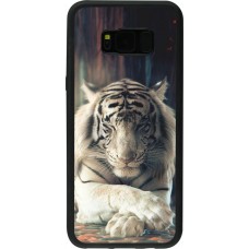 Coque Samsung Galaxy S8+ - Silicone rigide noir Zen Tiger