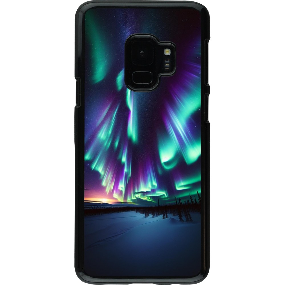 Samsung Galaxy S9 Case Hülle - Funkelndes Nordlicht