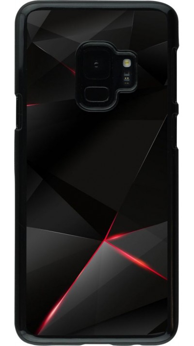 Hülle Samsung Galaxy S9 - Black Red Lines
