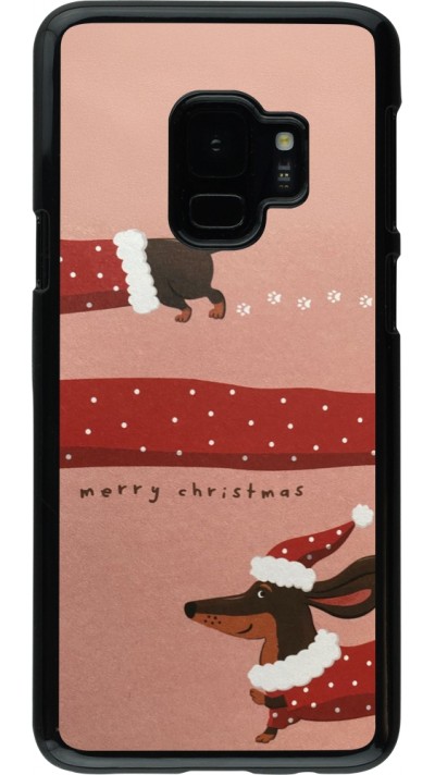 Coque Samsung Galaxy S9 - Christmas 25 Teckel Merry Xmas