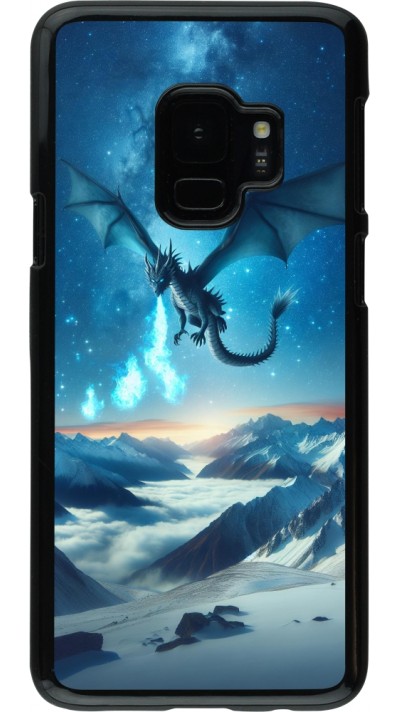 Samsung Galaxy S9 Case Hülle - Drache nächtliche Berg