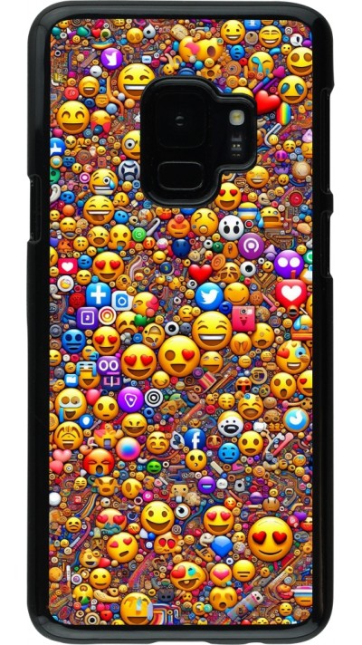 Samsung Galaxy S9 Case Hülle - Emoji gemischt
