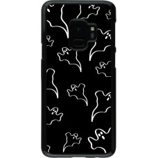 Samsung Galaxy S9 Case Hülle - Halloween 2024 black and white ghosts