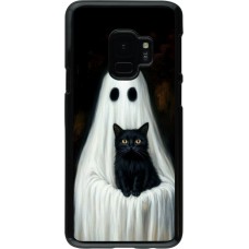 Samsung Galaxy S9 Case Hülle - Halloween 2025 Ghost with black cat