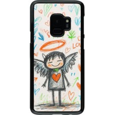 Coque Samsung Galaxy S9 - Little Angel Sketch Love