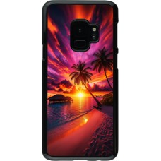 Samsung Galaxy S9 Case Hülle - Malediven Abenddämmerung Glückseligkeit