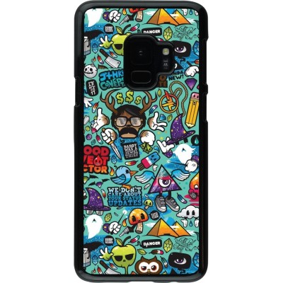 Coque Samsung Galaxy S9 - Mixed Cartoons Turquoise