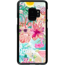Samsung Galaxy S9 Case Hülle - Preppy Collage Aloha