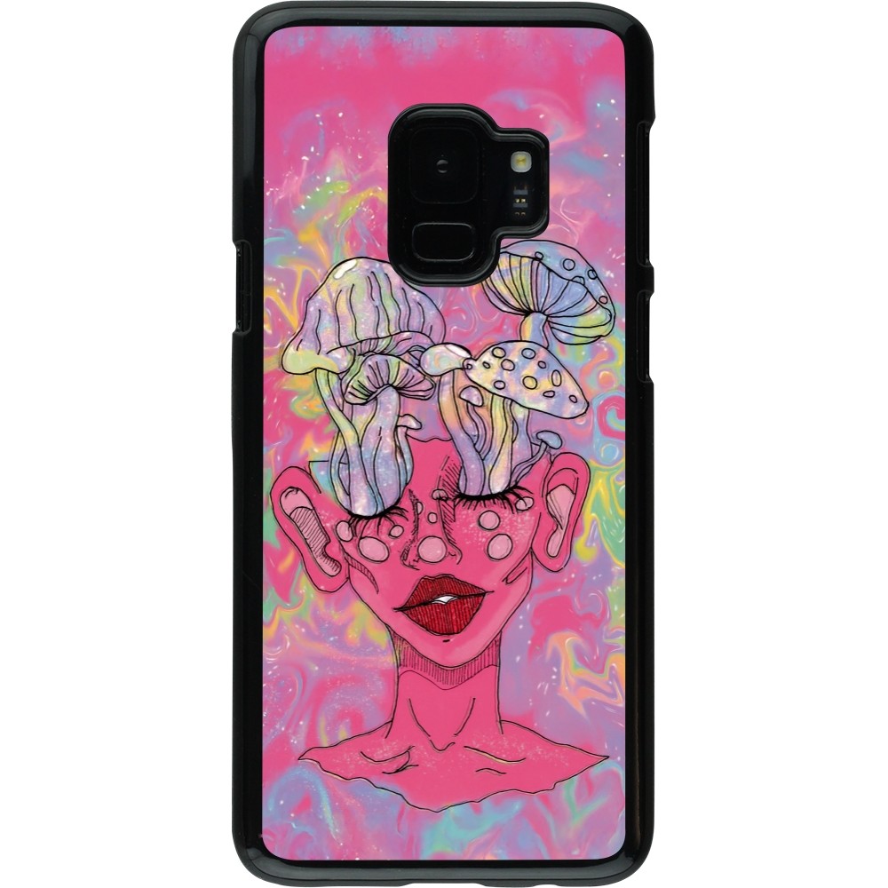 Coque Samsung Galaxy S9 - Psychedelic pink mushroom