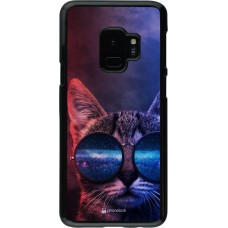 Coque Samsung Galaxy S9 - Red Blue Cat Glasses
