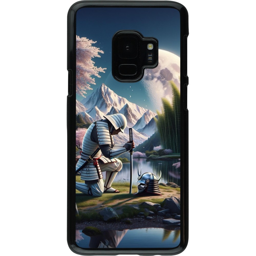 Samsung Galaxy S9 Case Hülle - Samurai Katana Mond