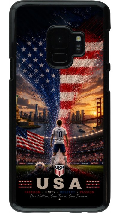 Coque Samsung Galaxy S9 - Football États-Unis splash 2026