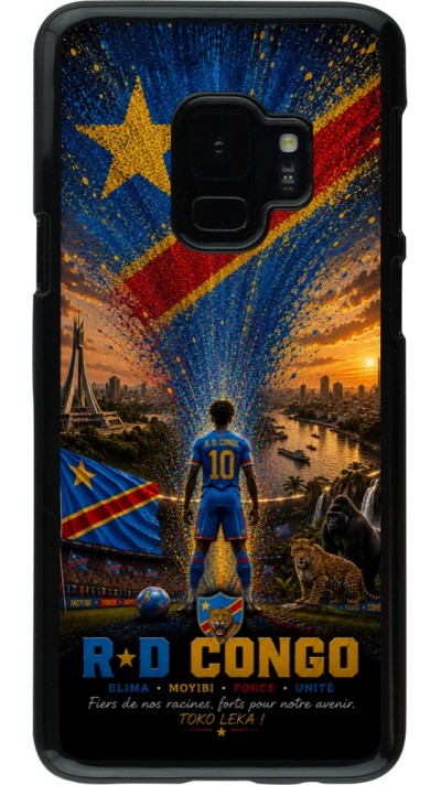 Coque Samsung Galaxy S9 - Football République démocratique du Congo splash 2026
