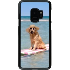 Samsung Galaxy S9 Case Hülle - Summer Dog on Paddle