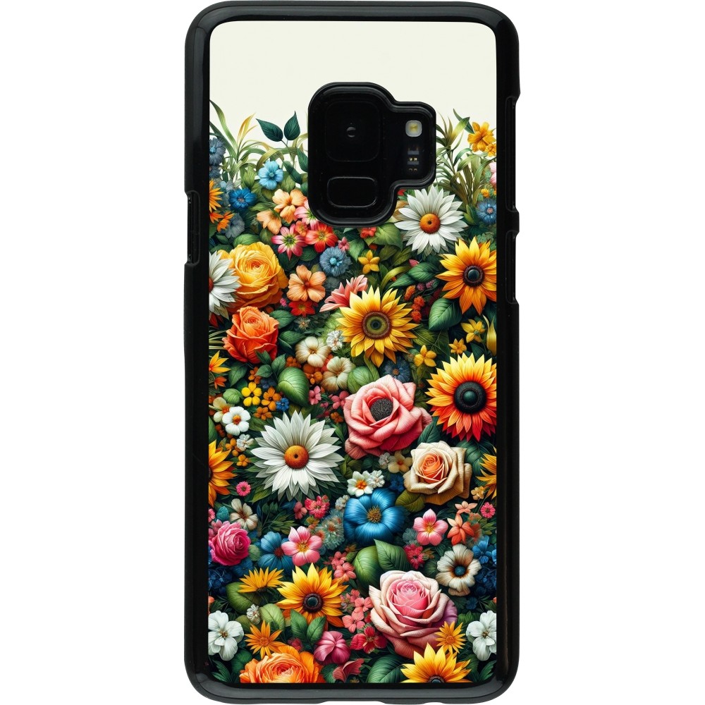 Samsung Galaxy S9 Case Hülle - Sommer Blumenmuster