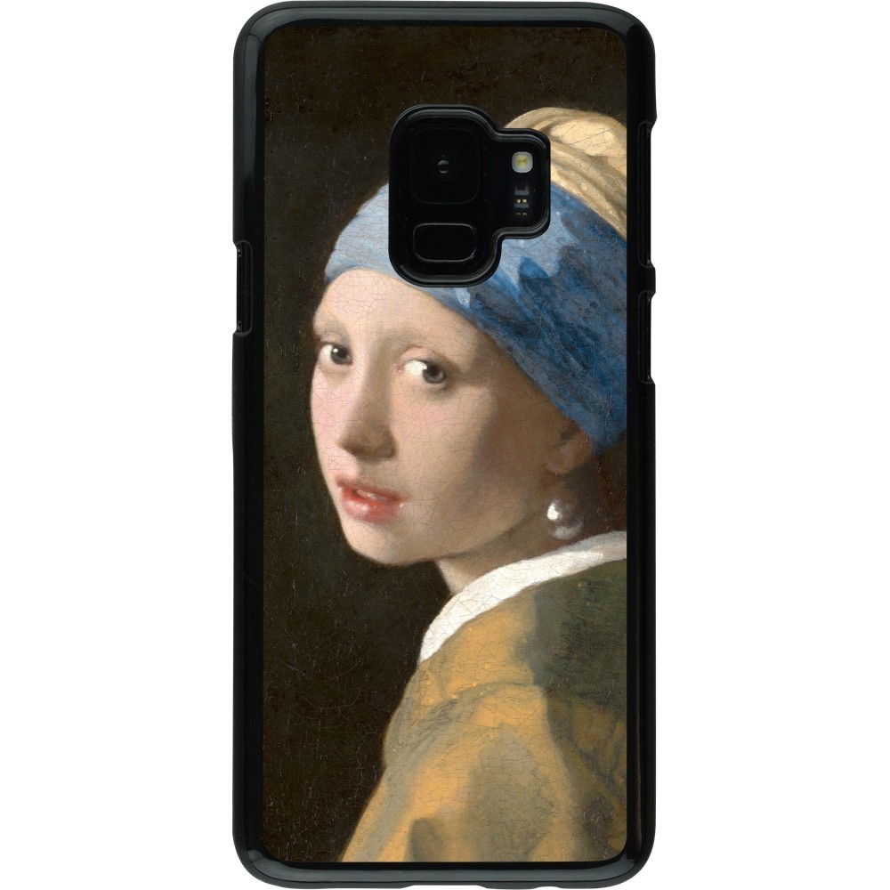 Coque Samsung Galaxy S9 - Tableau art - La Jeune fille à la perle - Johannes Vermeer