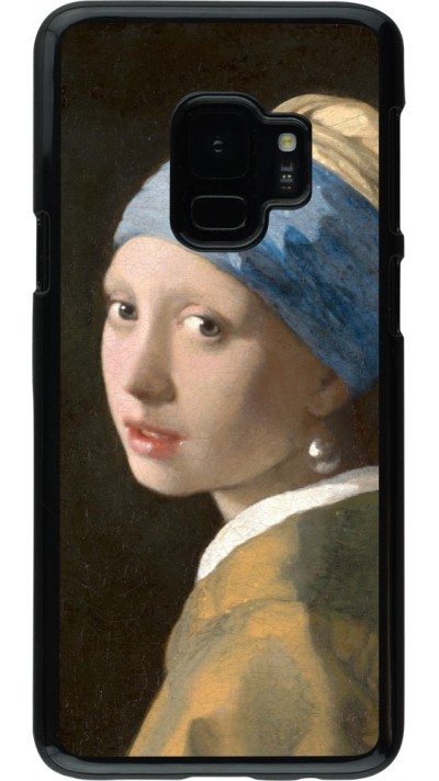 Coque Samsung Galaxy S9 - Tableau art - La Jeune fille à la perle - Johannes Vermeer