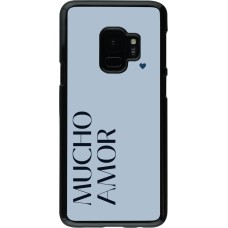 Samsung Galaxy S9 Case Hülle - Valentine 2024 mucho amor azul