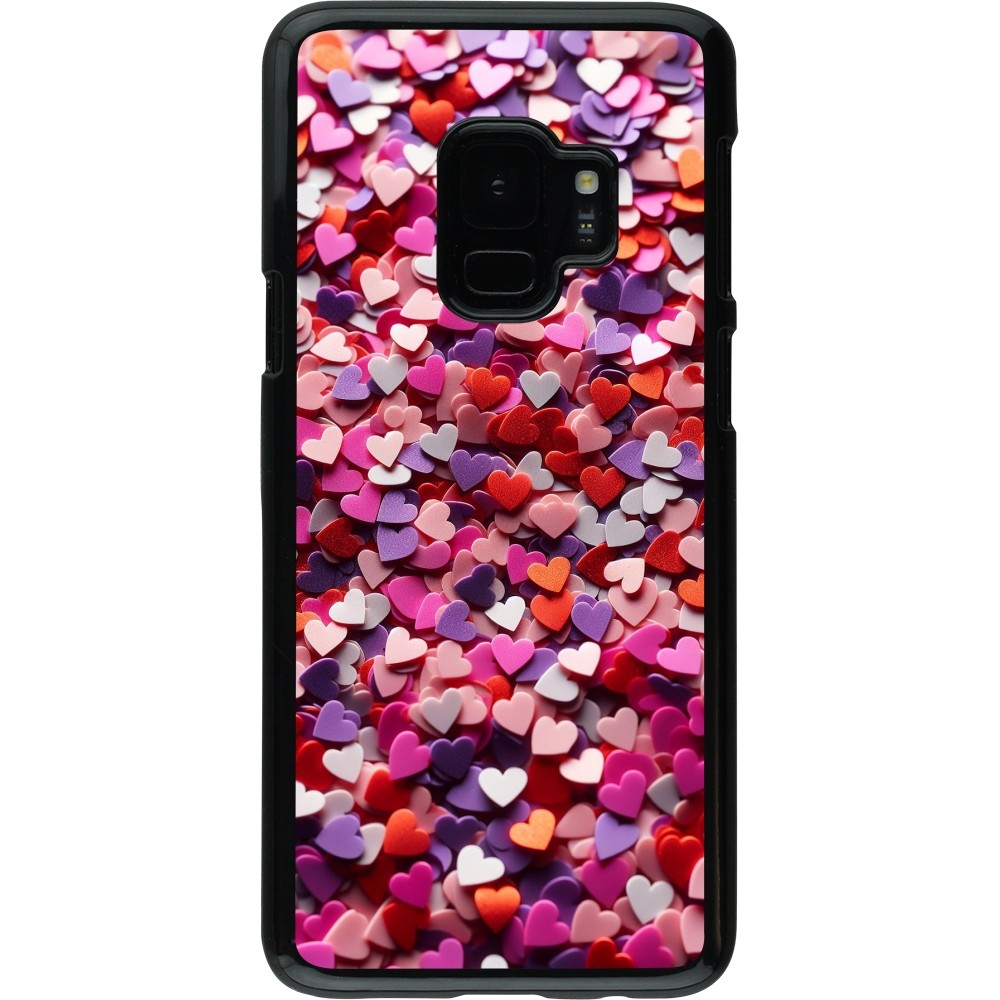 Samsung Galaxy S9 Case Hülle - Valentin 2025 Konfetti