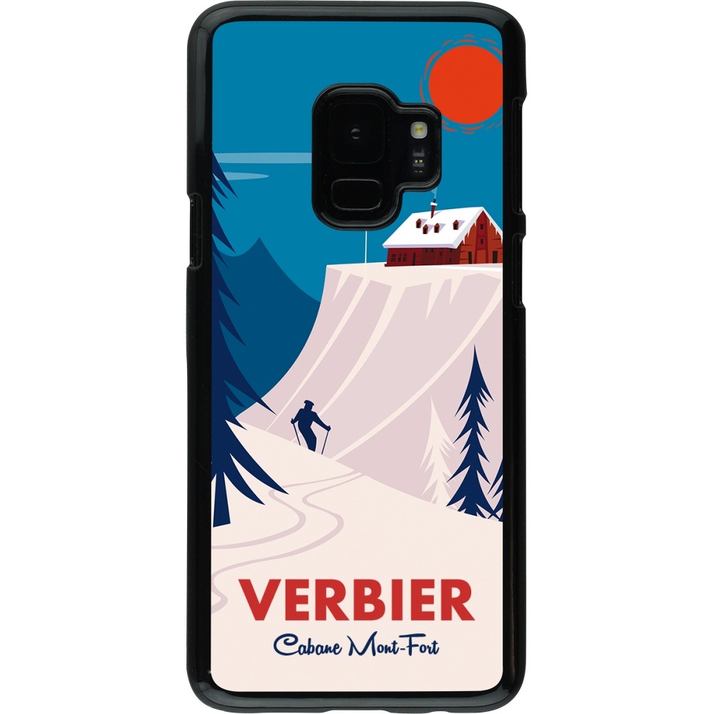Samsung Galaxy S9 Case Hülle - Verbier Cabane Mont-Fort
