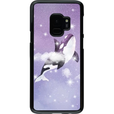 Coque Samsung Galaxy S9 - Whale in sparking stars