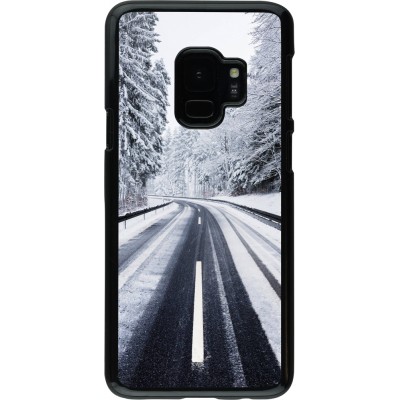 Samsung Galaxy S9 Case Hülle - Winter 22 Snowy Road