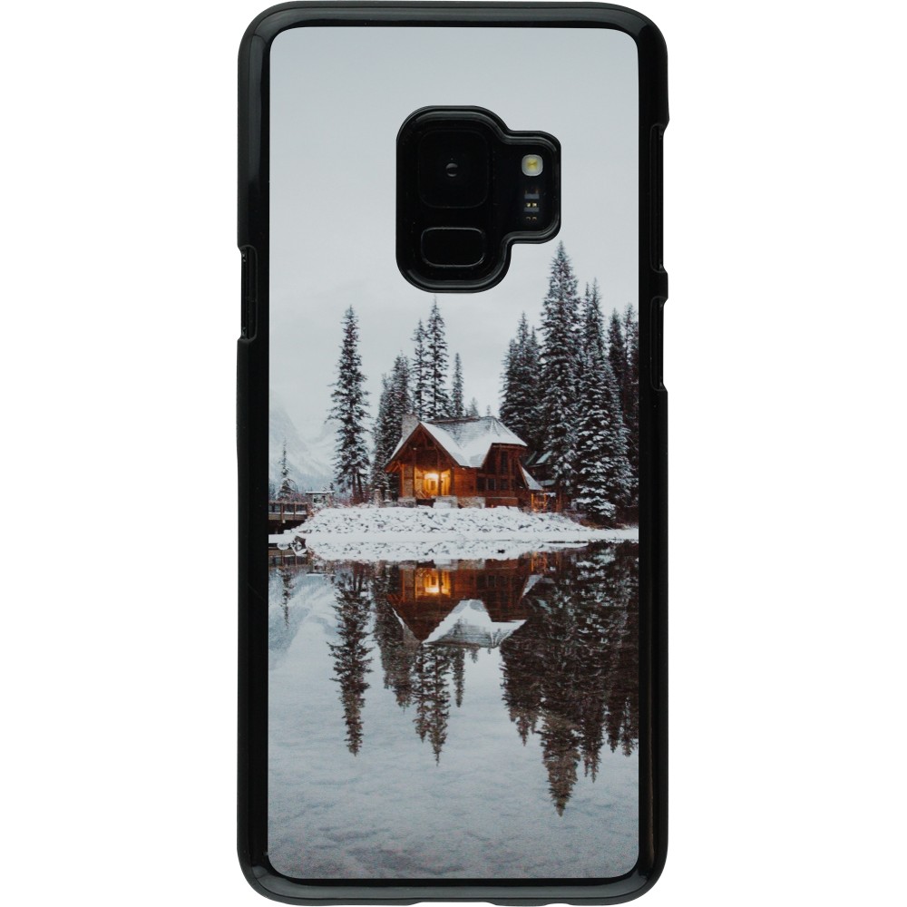 Coque Samsung Galaxy S9 - Winter 25 Winter house forest afternoon