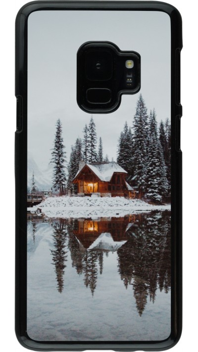 Coque Samsung Galaxy S9 - Winter 25 Winter house forest afternoon