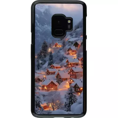 Samsung Galaxy S9 Case Hülle - Winter 25 Winter snowy village