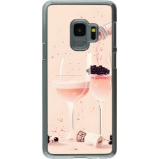 Coque Samsung Galaxy S9 - Plastique transparent Champagne Pouring Pink