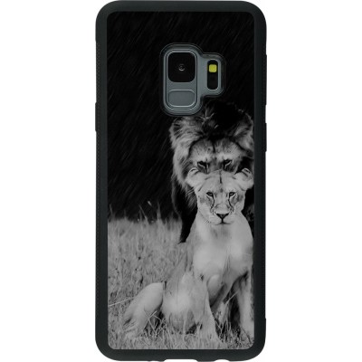 Hülle Samsung Galaxy S9 - Silikon schwarz Angry lions