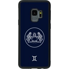 Coque Samsung Galaxy S9 - Silicone rigide noir Astrologie Gémeaux