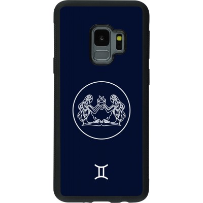 Coque Samsung Galaxy S9 - Silicone rigide noir Astrologie Gémeaux