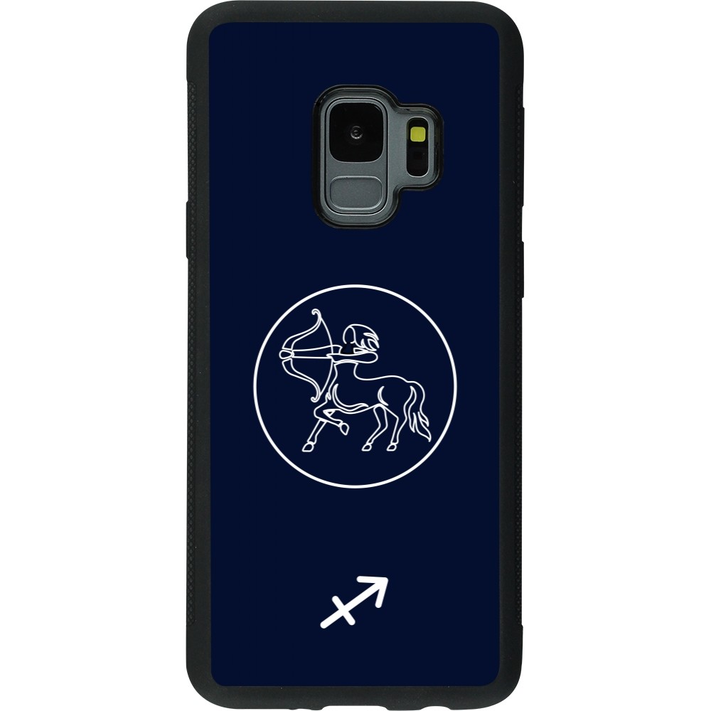 Coque Samsung Galaxy S9 - Silicone rigide noir Astrologie Sagittaire