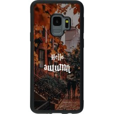 Coque Samsung Galaxy S9 - Silicone rigide noir Autumn 25 Hello autumn