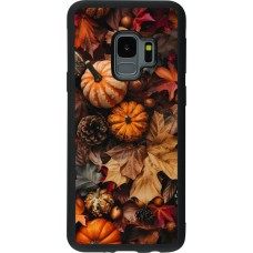 Coque Samsung Galaxy S9 - Silicone rigide noir Autumn 25 Pumpkin