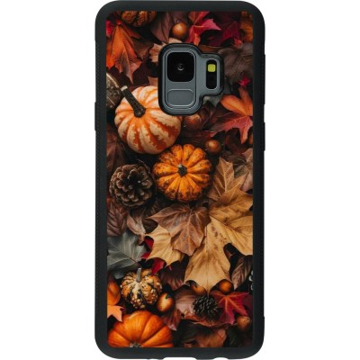 Coque Samsung Galaxy S9 - Silicone rigide noir Autumn 25 Pumpkin