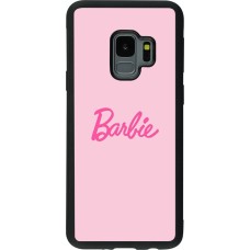 Samsung Galaxy S9 Case Hülle - Silikon schwarz Barbie Text