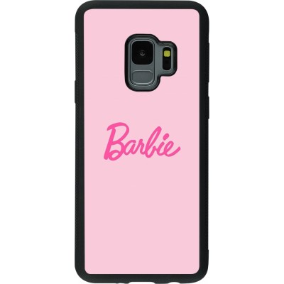Samsung Galaxy S9 Case Hülle - Silikon schwarz Barbie Text