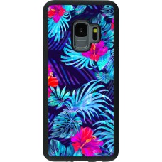 Hülle Samsung Galaxy S9 - Silikon schwarz Blue Forest