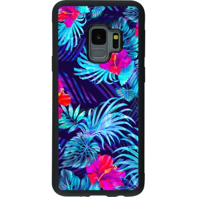 Hülle Samsung Galaxy S9 - Silikon schwarz Blue Forest